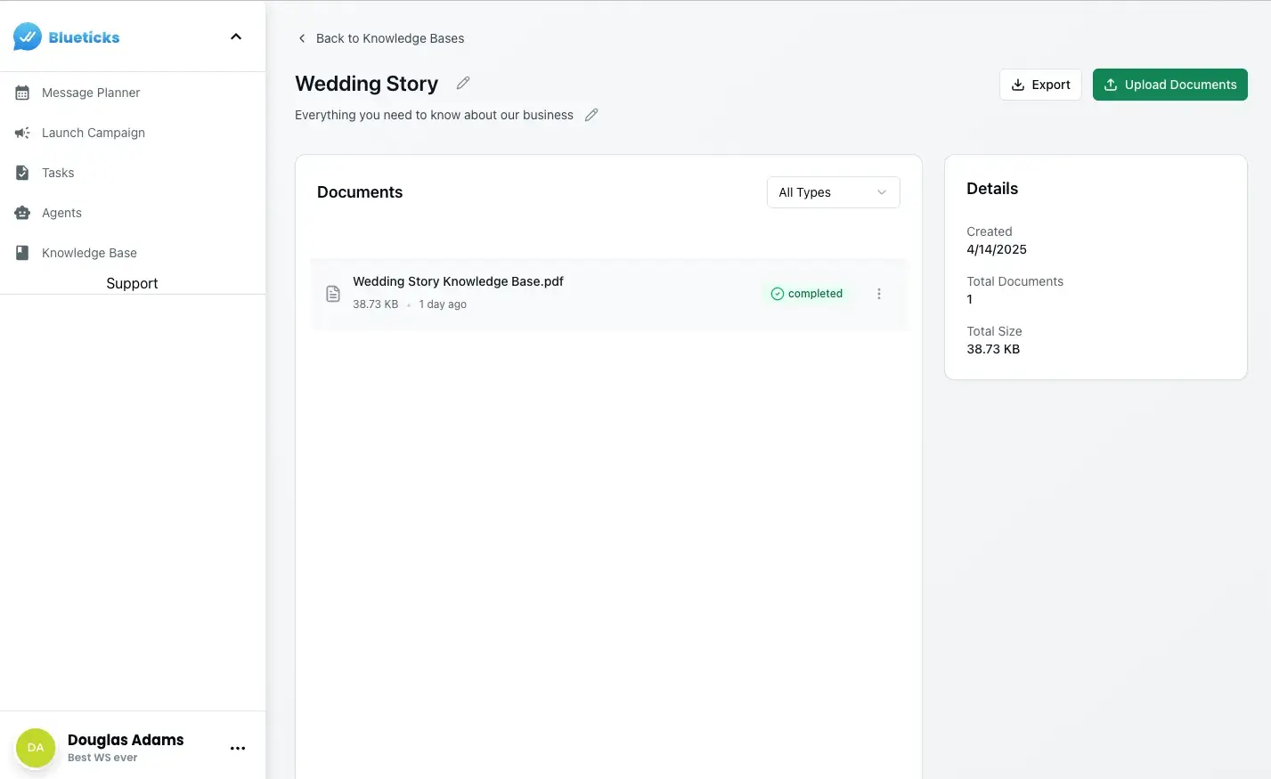 Knowledge Base Settings