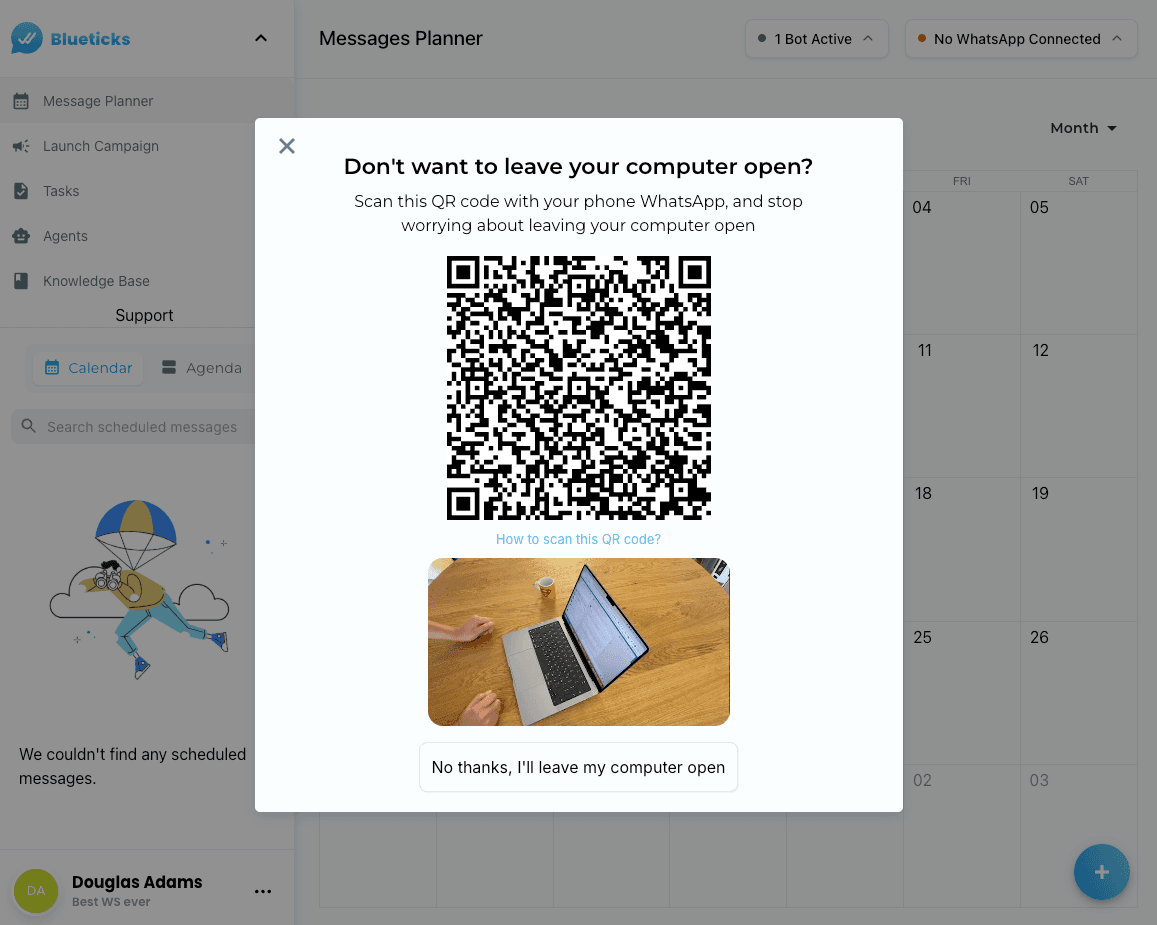 QR Code for Offline Access