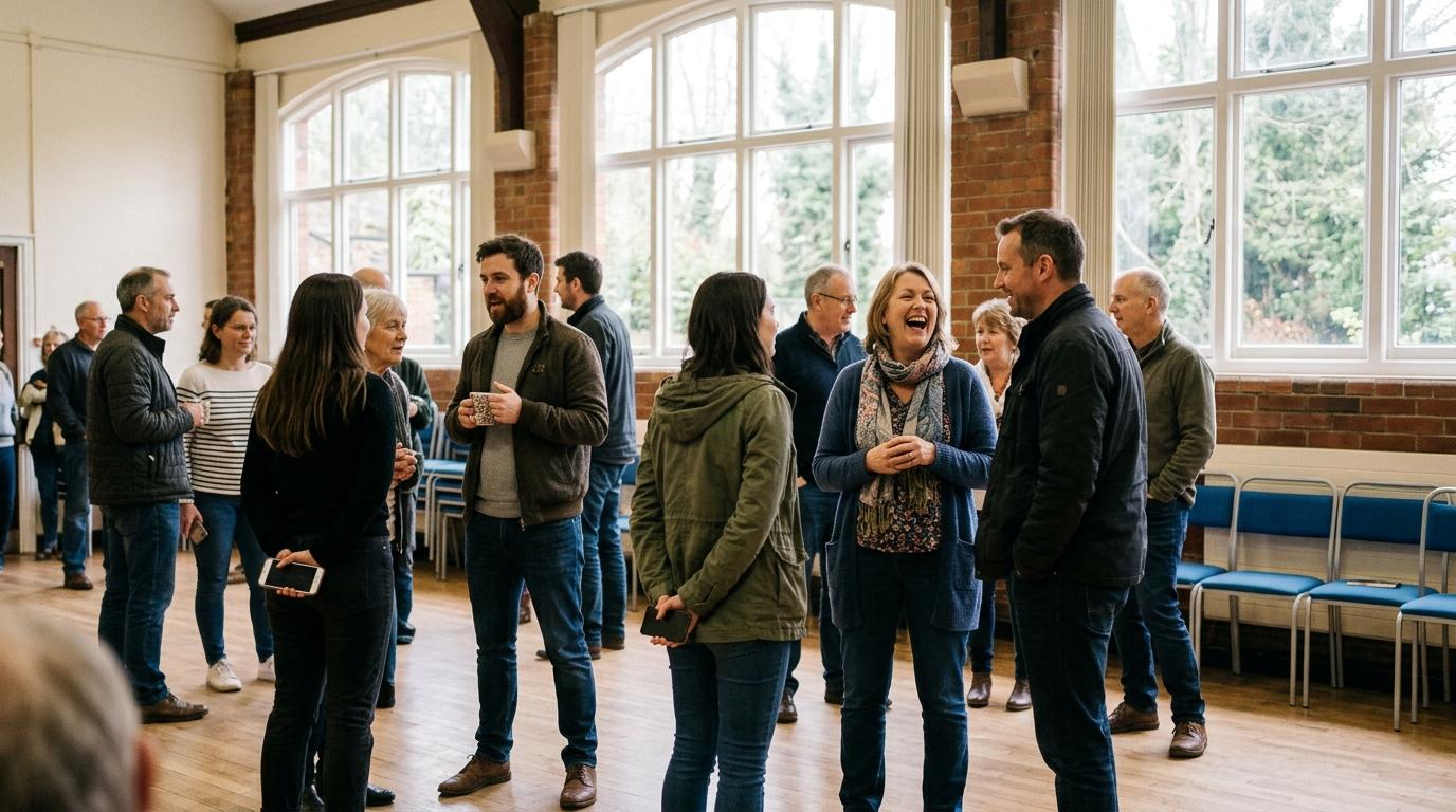 community hall gathering