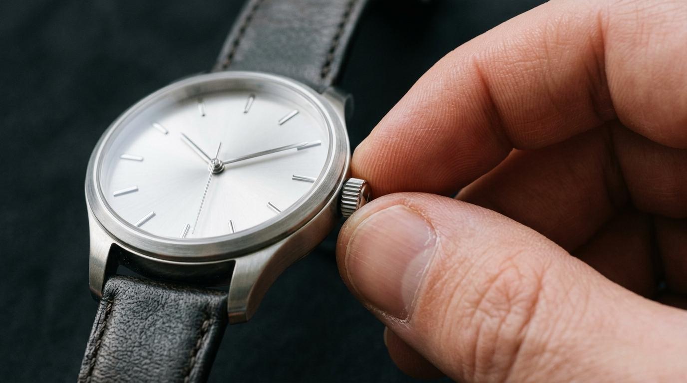 wristwatch crown macro