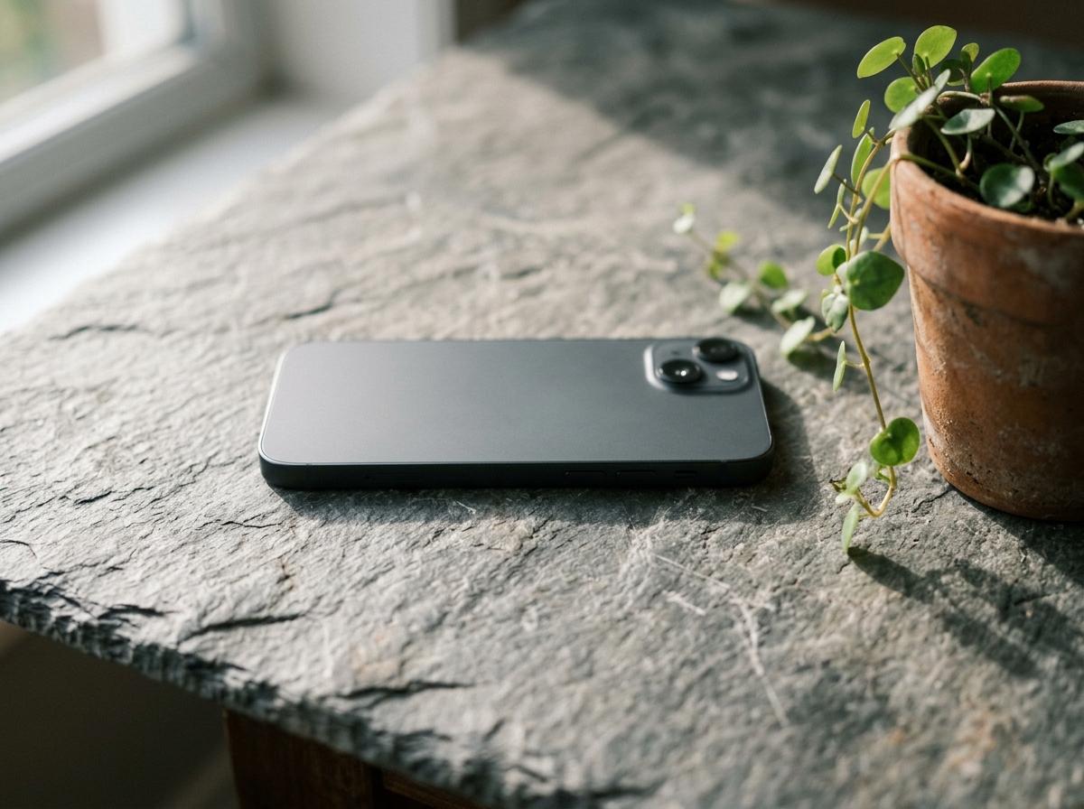 phone face down slate