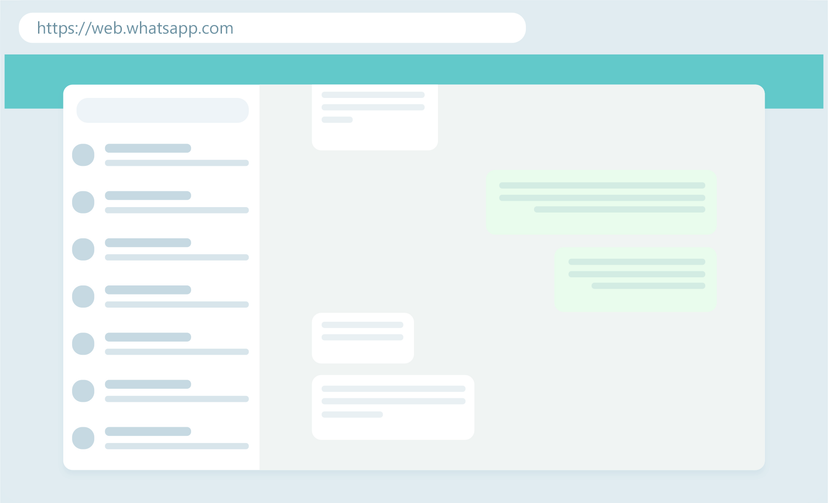 WhatsApp Interface Mockup