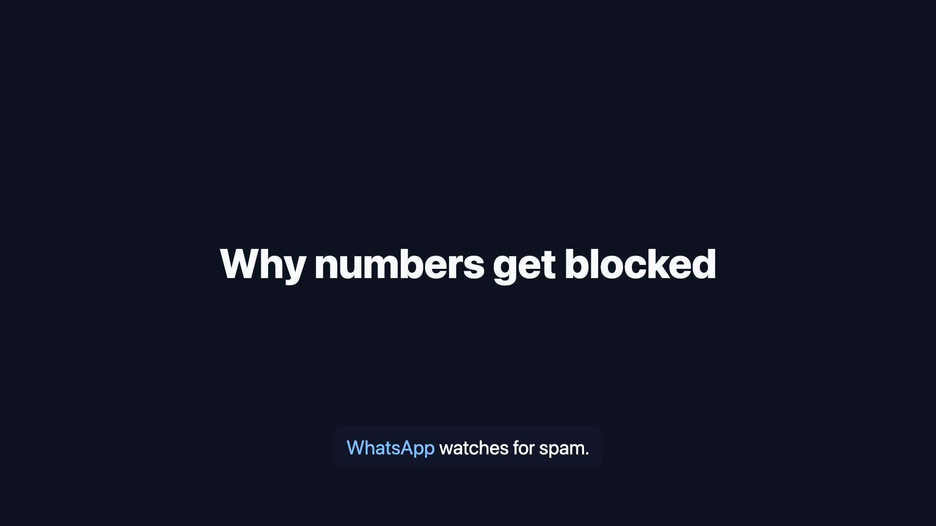 Safe sending — protect your number