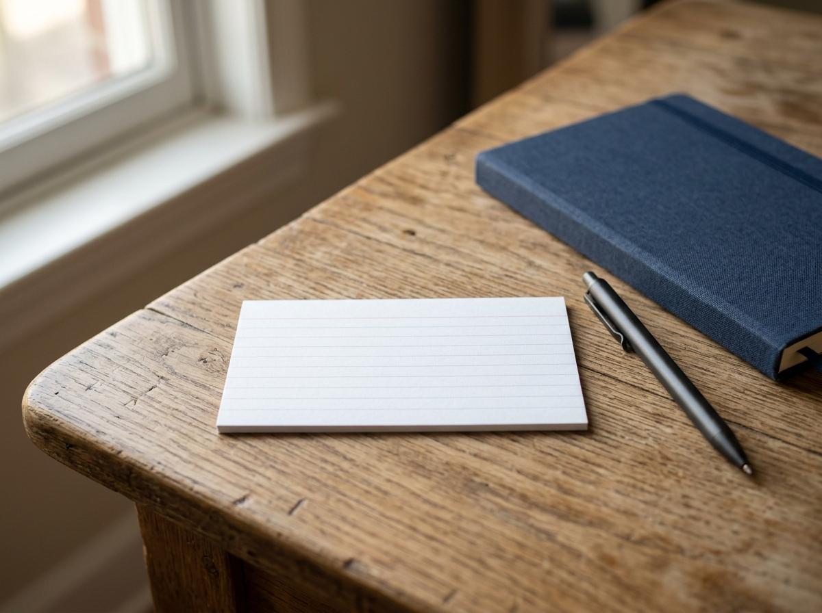 plain words index card