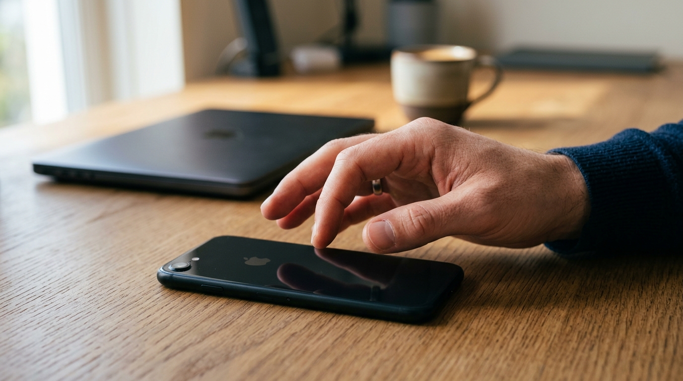 approval phone hand