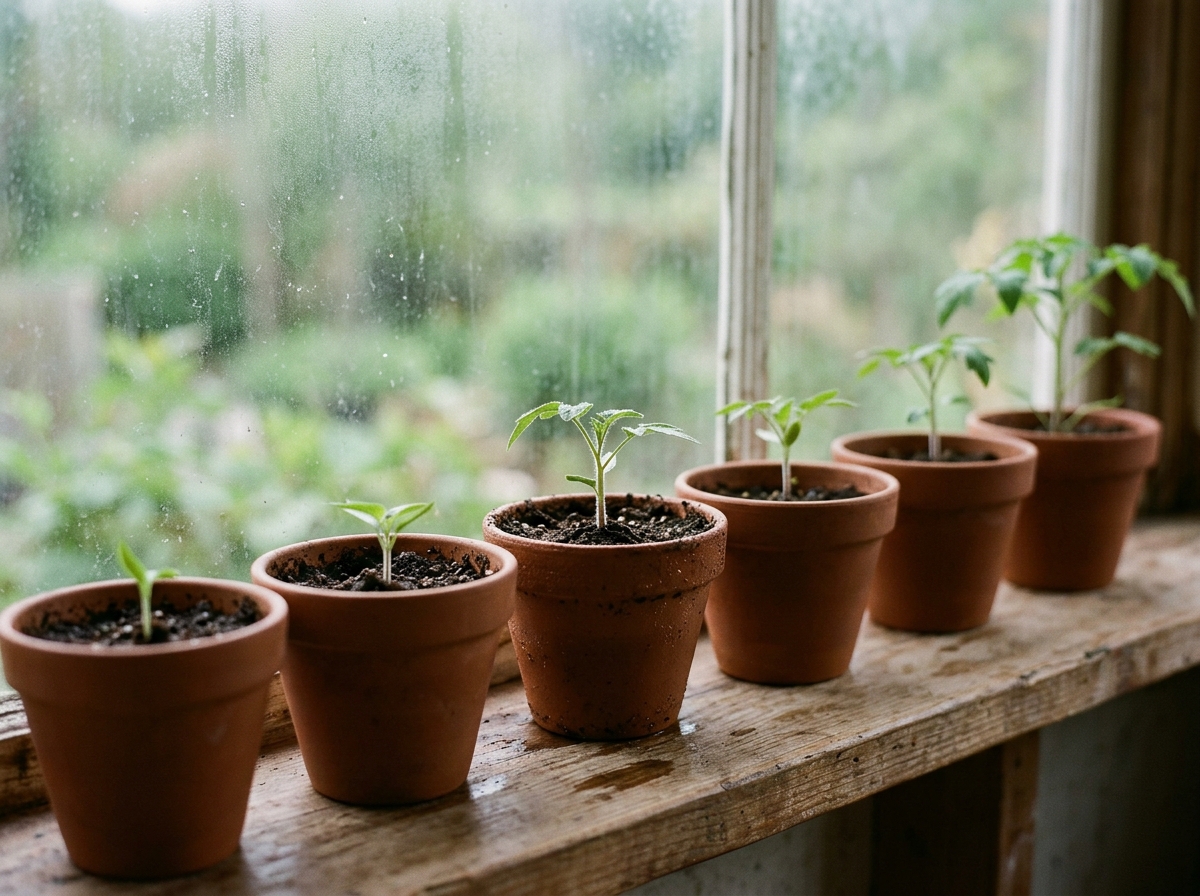 cohort seedlings windowsill